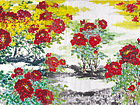 国画家石百顺花鸟作品《花神》