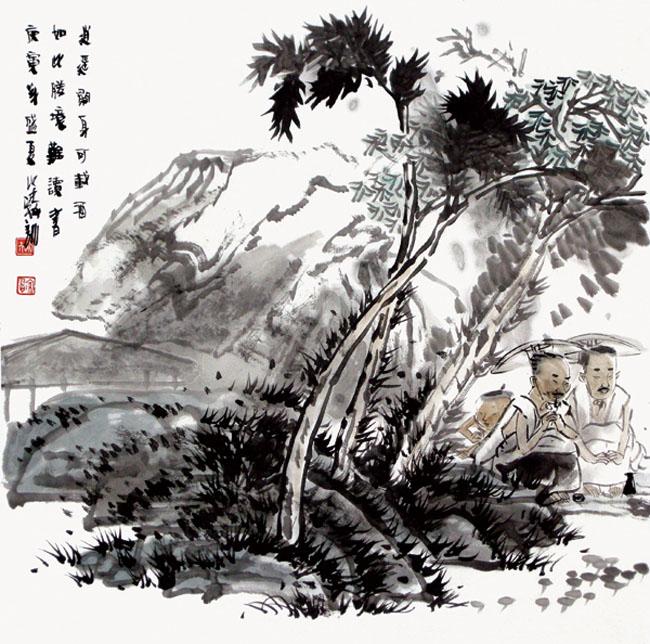 逍遥闲身可载酒　如此胜境难读书