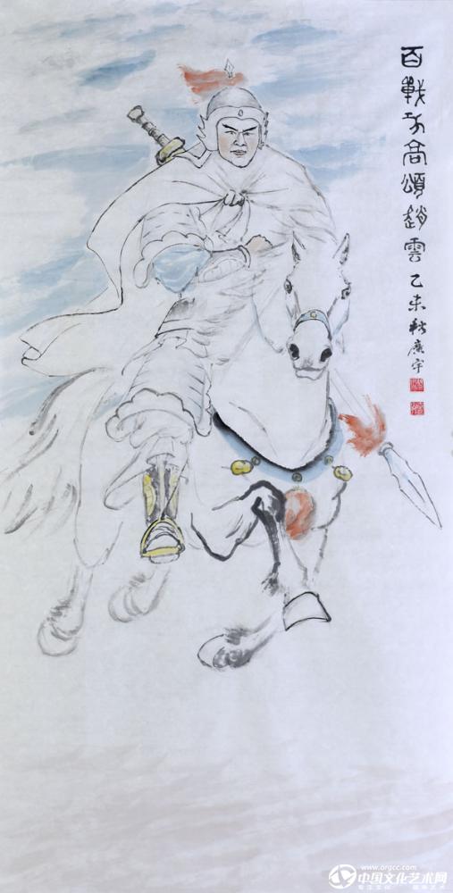 赵云-人物-胡广宇作品-国画家 胡广宇 官方网站-文化艺术网